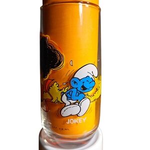 Jokey Smurf Glass 1982